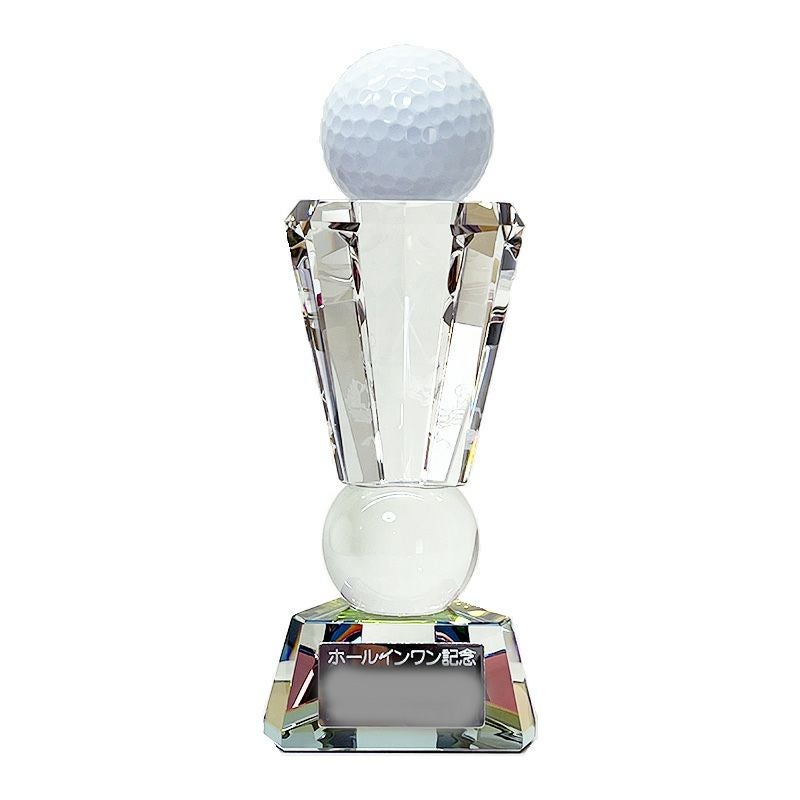 クリスタルトロフィー　ホールインワン記念品