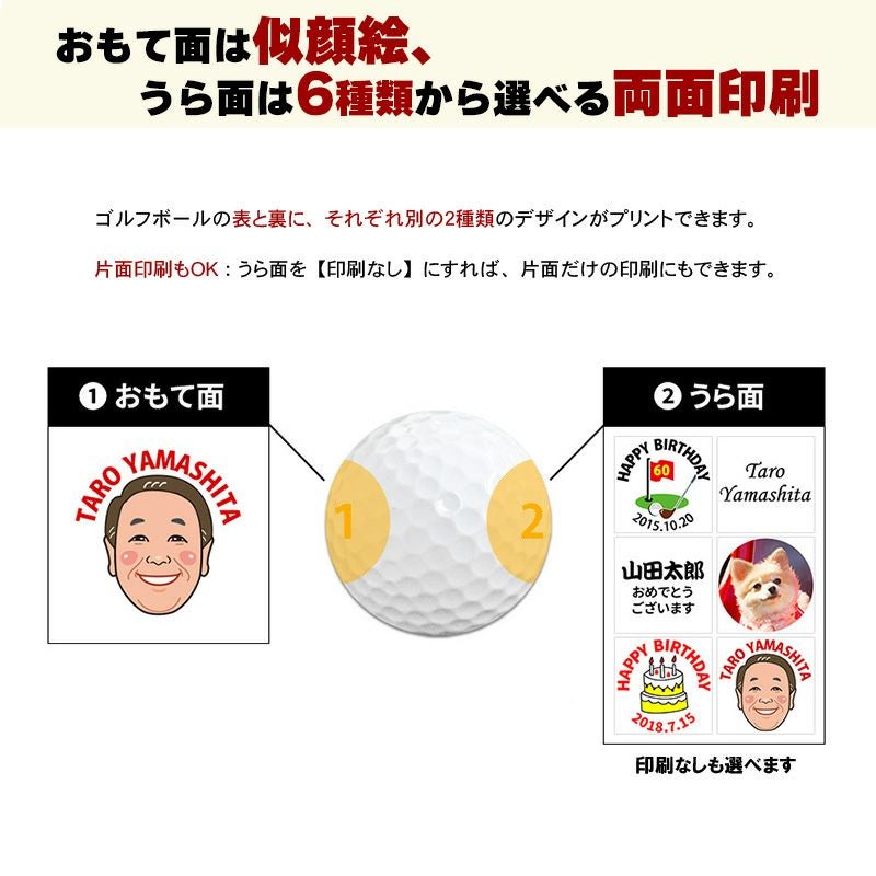 似顔絵ゴルフボール クリップマーカー
