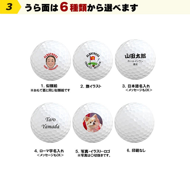 似顔絵】 タイトリスト PRO V1 ゴルフボール12球入り（アルバトロス